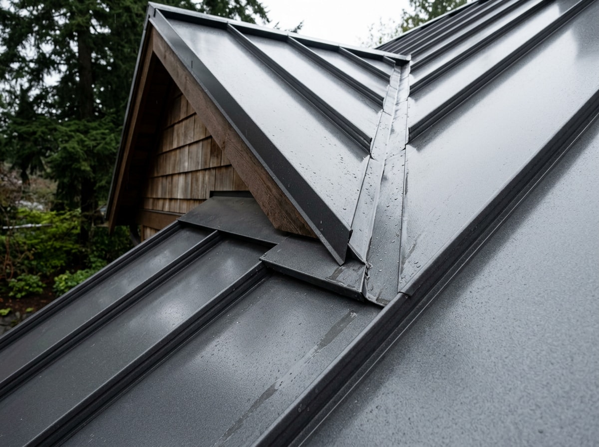 Standing seam metal roof installed on a McMinnville, Oregon home