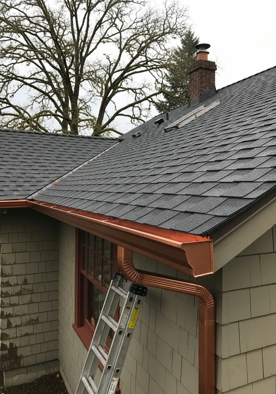 Skilled contractor at work on a McMinnville area residential project.